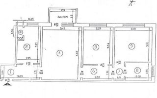 Apartament 3 camere SD, et. 2, Zimbru, mobilat și utilat, locuibil (#) - Poză 12