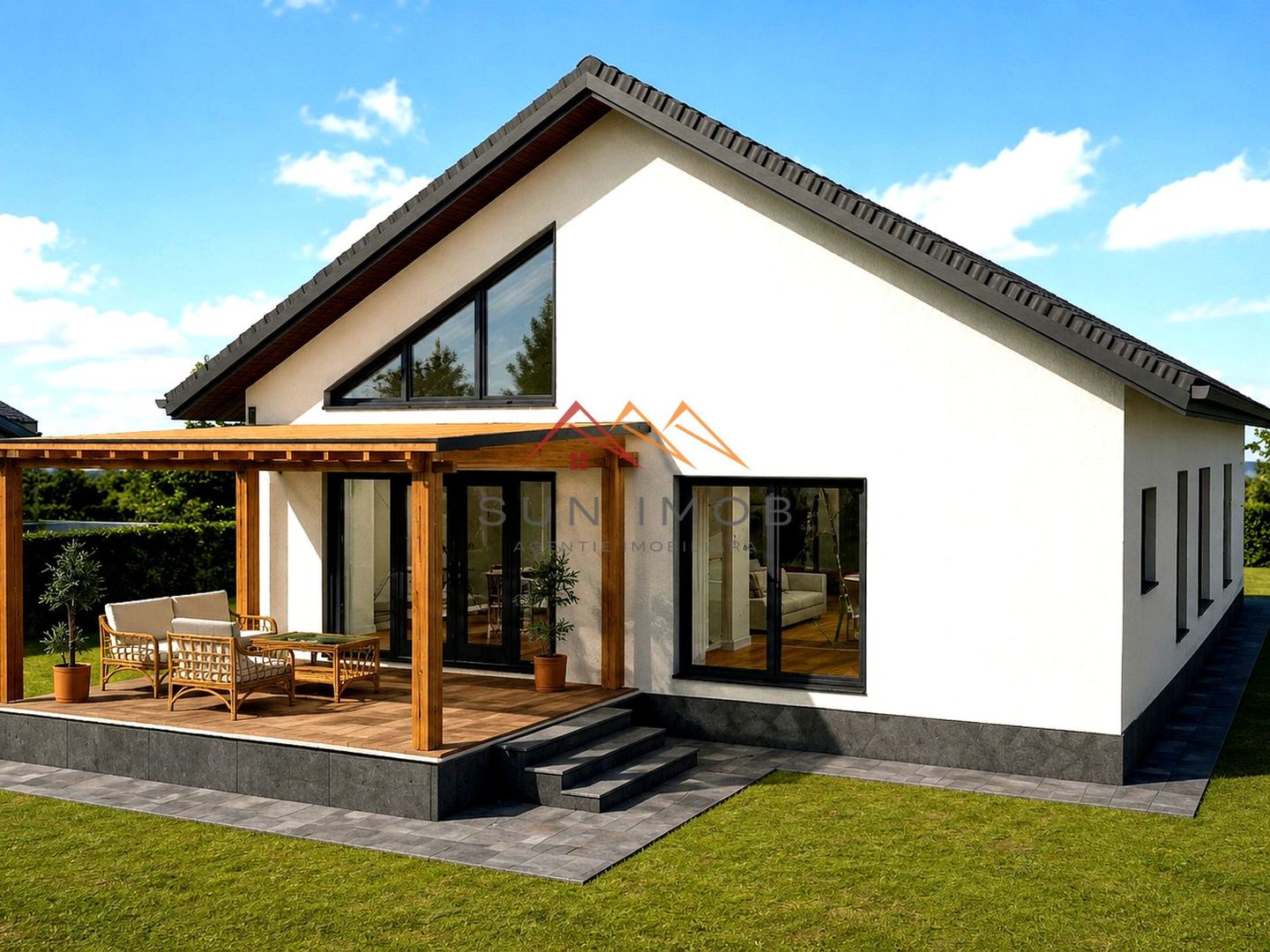 CASĂ NOUĂ P+M DE VÂNZARE | CORNU DE JOS | TEREN 1.242 MP - Poză 3