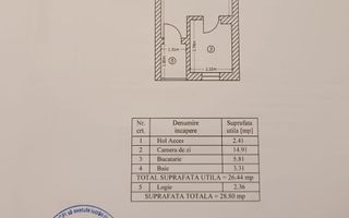 Garsoniera CF1 29mp + loc de parcare, Str. Gura Siriului/Parcul Teilor - Poză 7