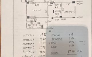 Apartament 4 camere dec./81.6 mp/cartier Manastur. - Poză 2