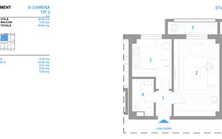 Apartament 1 camera, 40 mp, et.2, intabulat, direct dezvoltator, Visan - Poză 5