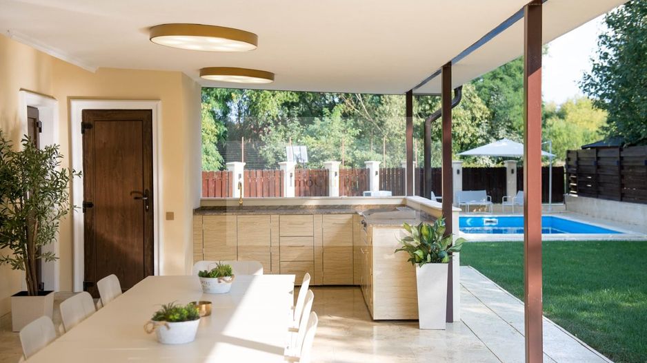 Inchirere casa Smart cu piscină, 5 camere, 5 băi și garaj – Borhanci - Poză 4