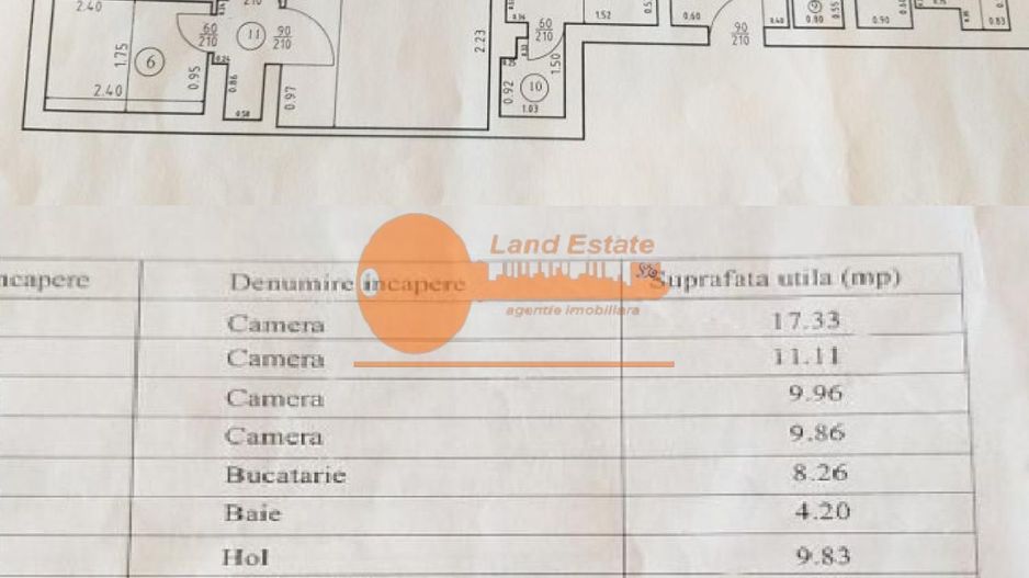 Apartament 4 camere | Tineretului – Timpuri Noi - Schiță 11