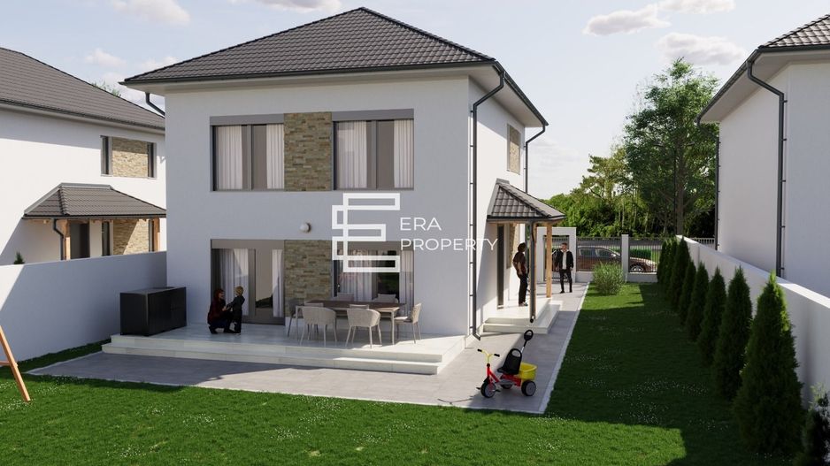 Casă individuală nouă | 4 camere | 3 băi | teren 380 mp | pod 50 mp | Șura Mică - Poză 2