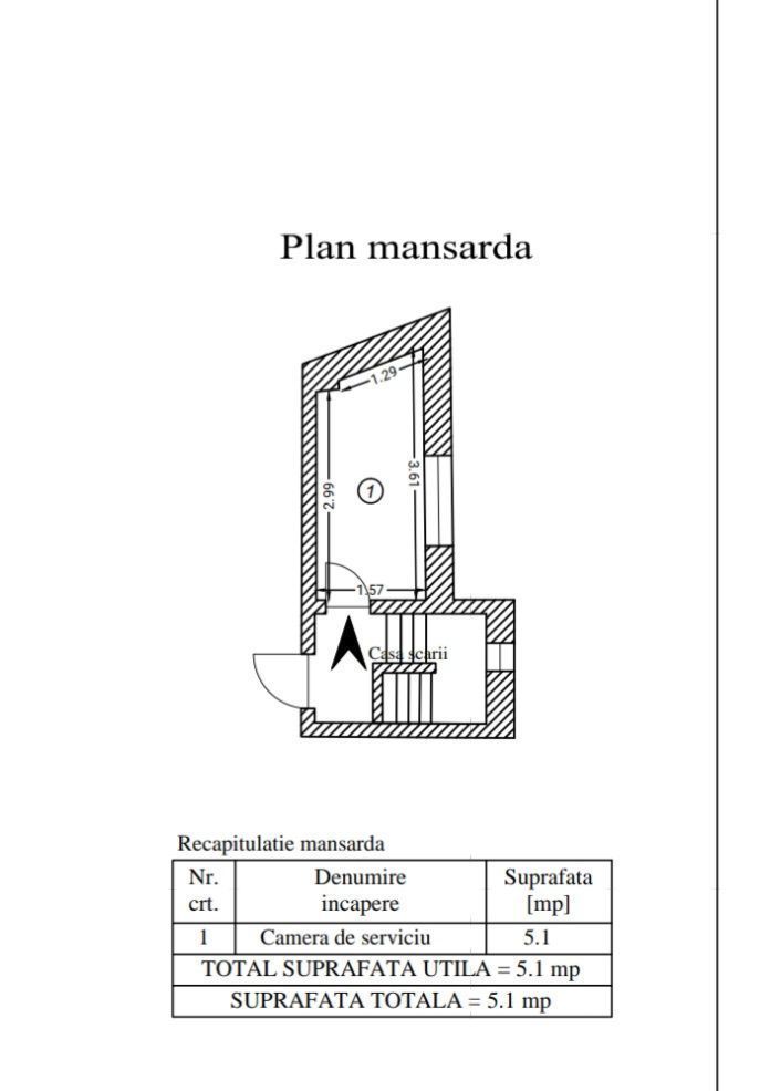 Vila P+1 Piața Muncii , strada Orzari, apartament cu 3 camere la Parer - Poză 19