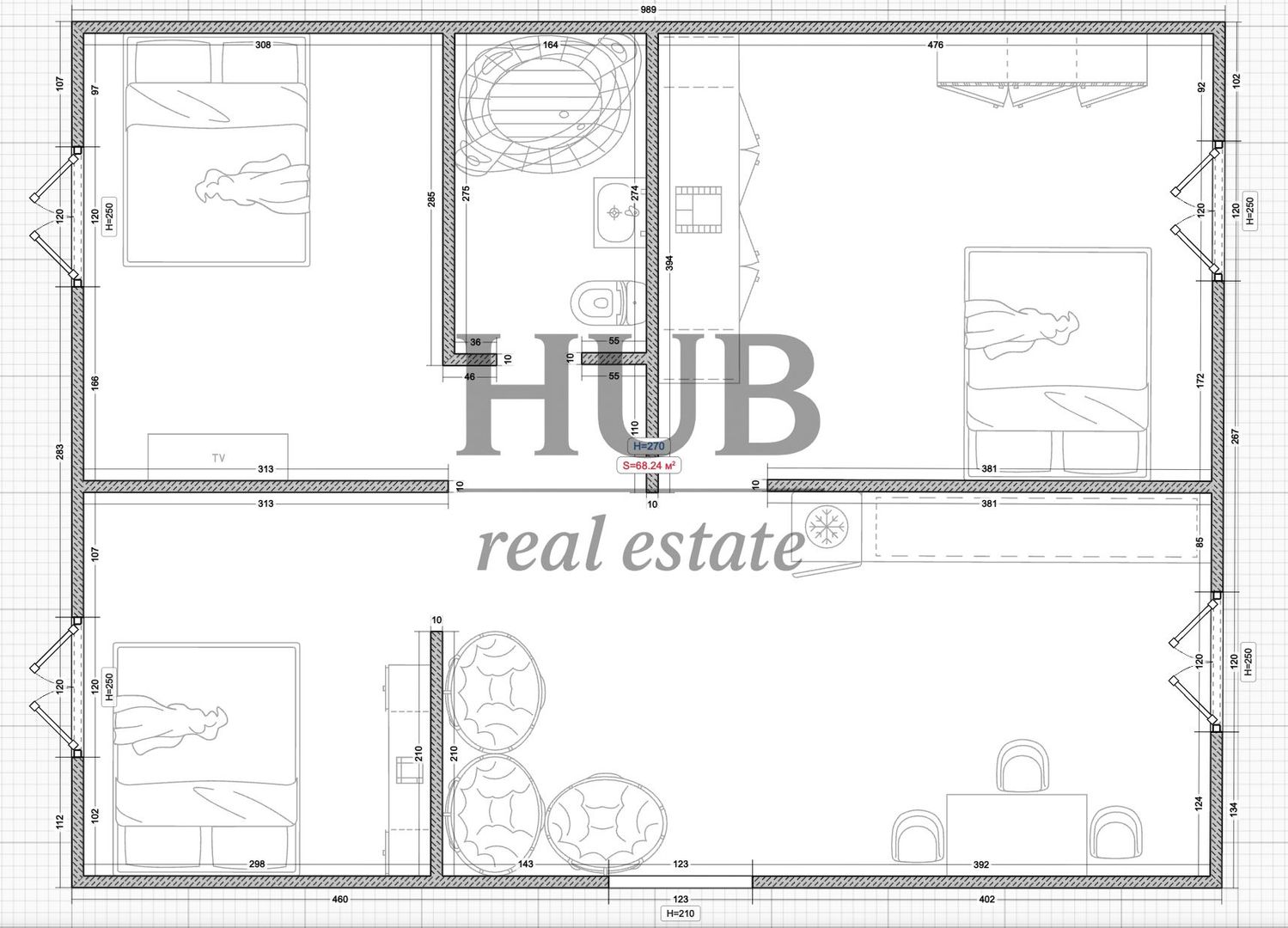 Apartament cu 3 camere | Bistrita lac | parter | modern - de vanzare - Poză 9