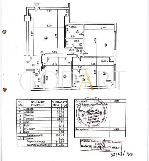 4 Camere | Mobilat | Utilat  | LUX  | Dorobanti | Loc de parcare - Schiță 19