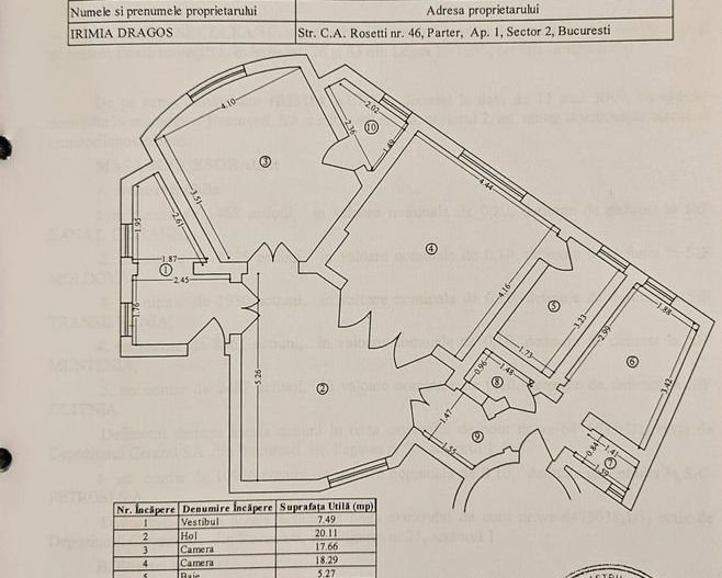 Apartament 3 camere de vanzare, Universitate, centrală proprie, parcare -Rosetti - Poză 8