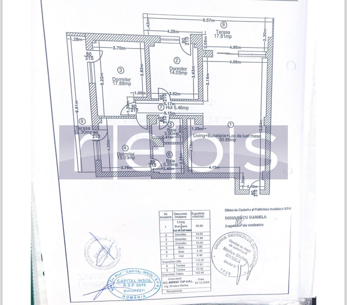 VANZARE 3 CAMERE PIPERA | 112 MP| LUX - Schiță 14