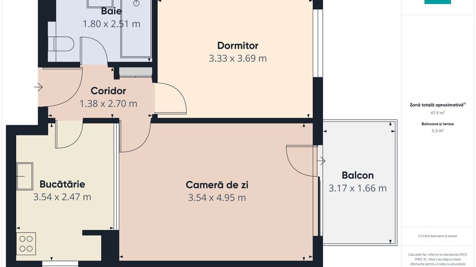 Apartament 2 camere | Nusco City Faza 2 - Poză 6