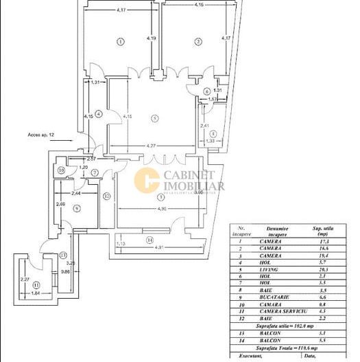 4 camere I Parc Cismigiu I Etaj 1 I 111 mp - Poză 15