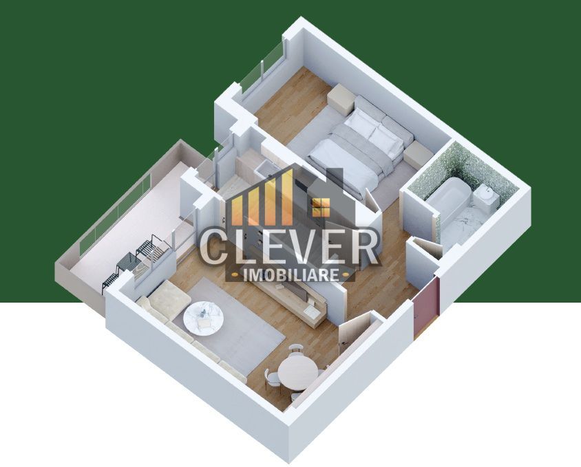 2 camere modern Pallady, balcon mare, etaj intermediar - Poză 3