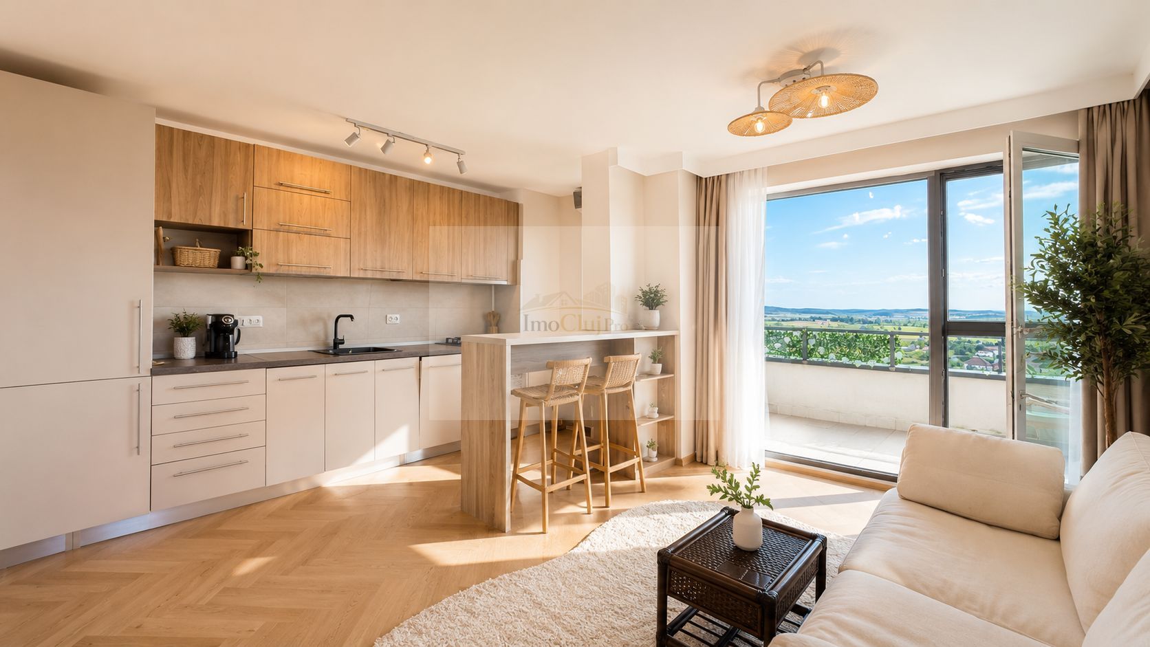 Vânzare apartament 2 camere, View panoramic și Terasă 24 mp - Poză 2