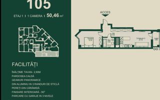 Vânzare, apartament 1 cameră, complexul SEVEN Park - Ialoveni - Poză 8
