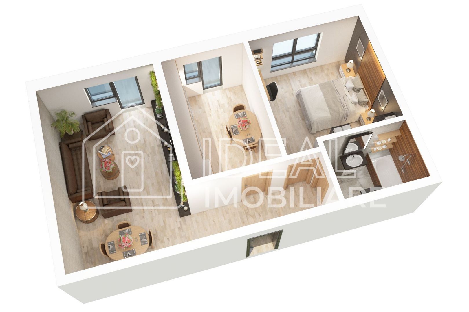 Apartament cu 2 camere și balcon de vânzare în zona Doamna Stanca - Poză 1