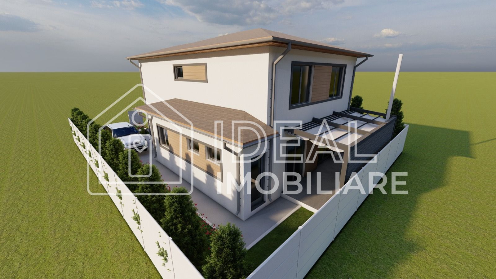 Casa Individuala Moderna cu 5 camere, si 350 mp de curte, in Sura Mica - Schiță 22