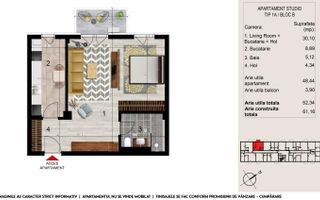 Garsoniera bloc nou, incalzire pardoseala - Metrou Sisesti, Comision 0 - Poză 5