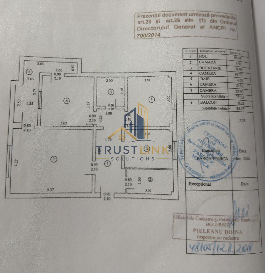 3 camere din 85 Centrala strada Mărgeanului cu Alexandriei - Poză 10