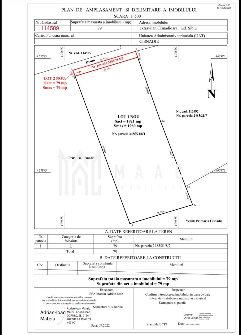 Teren intravilan I Cisnadioara I 1960 mp cu PUZ - Poză 5