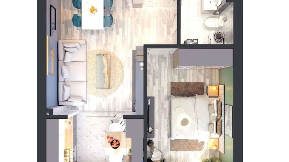 AP. 2 CAMERE HILS BRAUNER, MOBILAT MODERN, CENTRALA PROPRIE, METROU - Poză 4