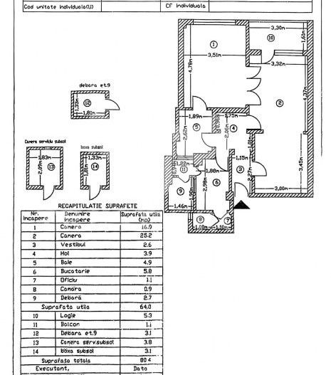 Apartament 2 camere Calea Victoriei-Sala Palatului 70mp | imobil 1948 - Poză 15