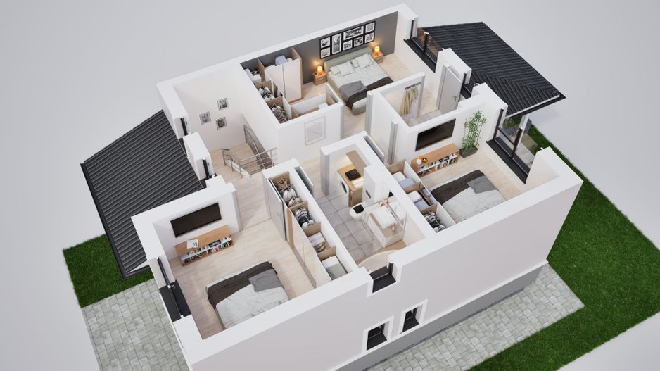 Casa tip duplex - 306 mp teren - Sura Mica - Poză 14