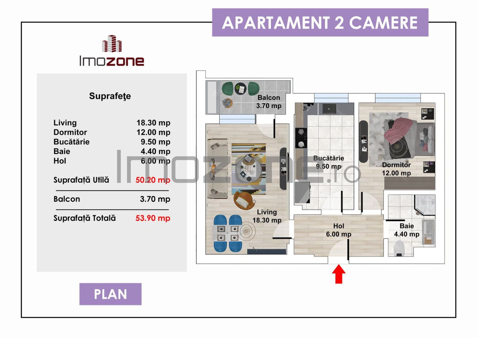 2 camere, 55 mp, decomandat,  BLOC NOU, BD TIMISOARA, Comision 0% - Poză 11