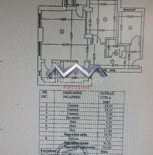 Apartament 3 camere Parc Bazilescu bloc boutique - Schiță 18
