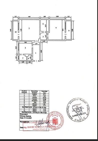 2 camere Aviatiei | renovat | etaj 1 |  centrala proprie - Schiță 9