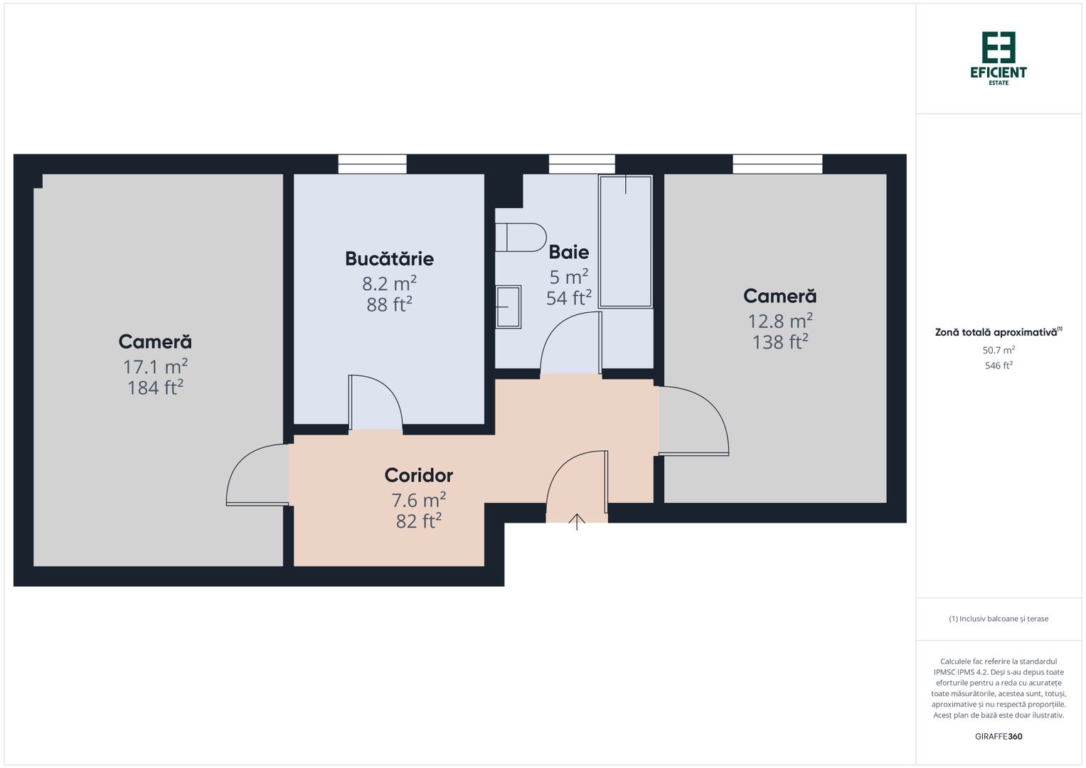 Rate la dezvoltator - Apartament nou cu 2 camere etaj 3 - Timișoara - Poză 19