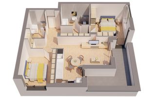 Penthouse NOU 3 camere - ARED LANGA AFI - direct de la dezvoltator