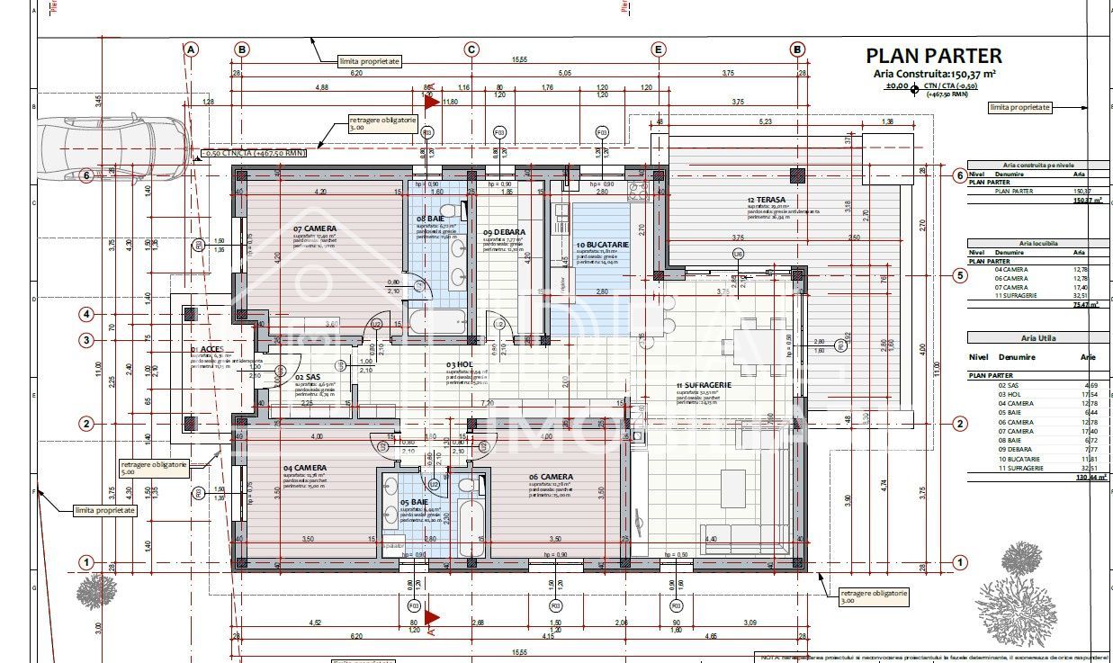 Casa Individuala cu 4 camere cu 500 mp de curte, in Cisnadie - Schiță 9