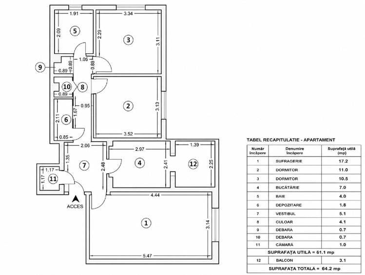 Apartamente cu 3 camere de închiriat , Militari-Uverturii - Poză 11
