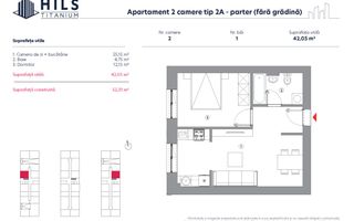 Vânzare, apartament, 2 camere tip 2A, HILS Titanium, București - Poză 2