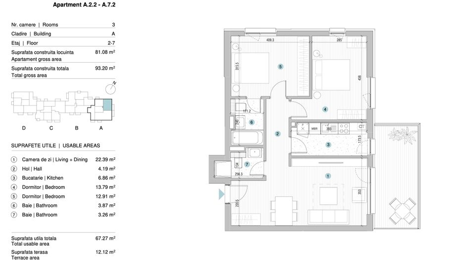 Apartament 3 camere | Bloc Nou Finalizat | Piata Presei Libere - Poză 22