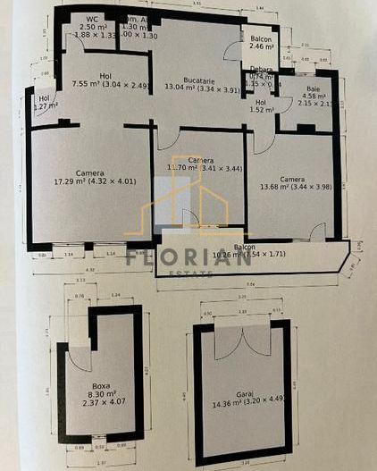 Apartament 3 camere, Garaj+Boxa - Poză 12
