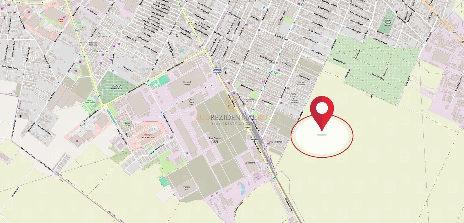 Teren 7.200 mp – deschidere 39 m la strada Viilor, Popești-Leordeni - Poză 2