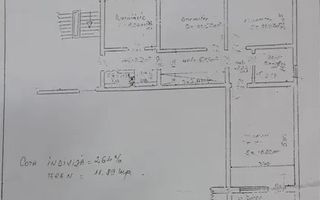 Apartament 3 camere decomandat, 72 mp,  Zona Gării - Schiță 8