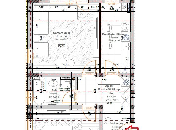 Bloc finalizat. Decomandat. Balcon mare. Loc de parcare. - Poză 10