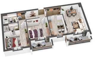 3 camere Tractorul–Coresi, 80 mp/utili,  mutare imediata - Schiță 6