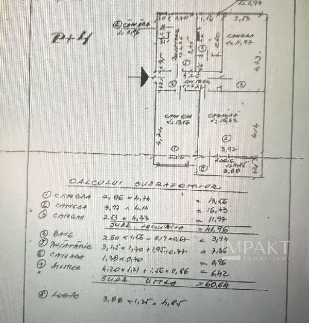 Apartament cu 3 camere decomandat in Gheorgheni (zona Complex Mercur) - Poză 9