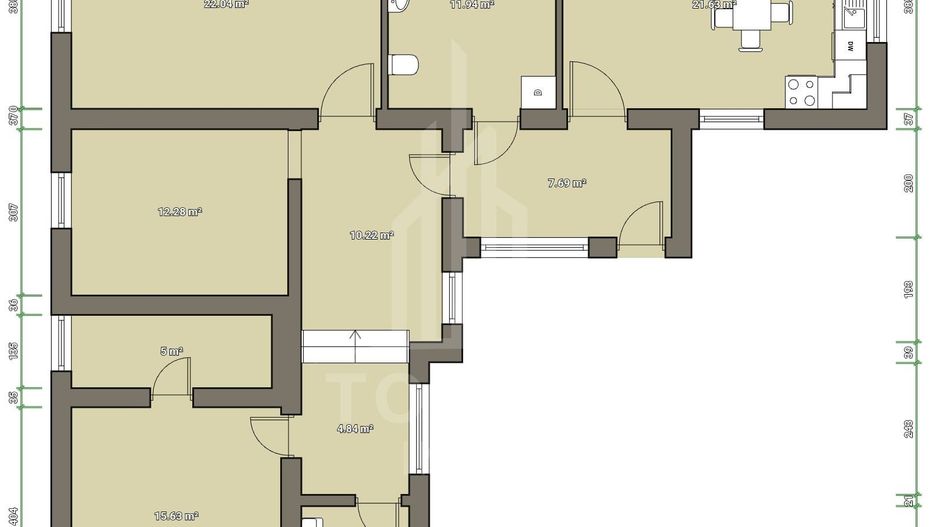 Casă  cu 3 camere de vanzare | 115 mp utili | Zona linistita - Poză 13