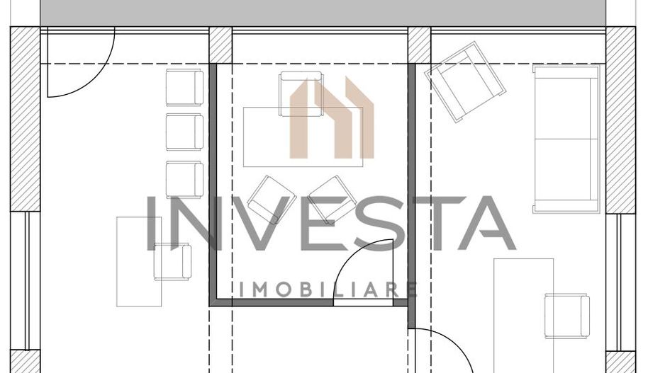 Spatiu de birouri - 3 camere - 67mp - Andrei Muresanu - Schiță 11