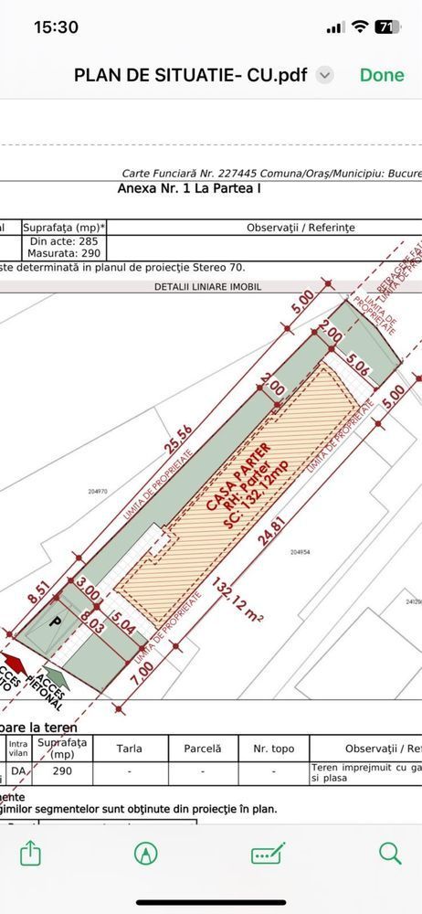 De vanzare teren 295mp, cert urbanism, Cora Alexandriei - Poză 5