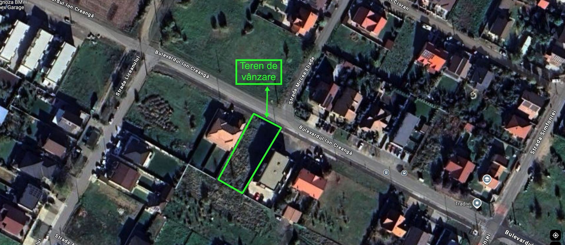 Teren in  Dumbrăvița – 800 mp, front 20 ml, pe Bulevardul Ion Creanga - Poză 1