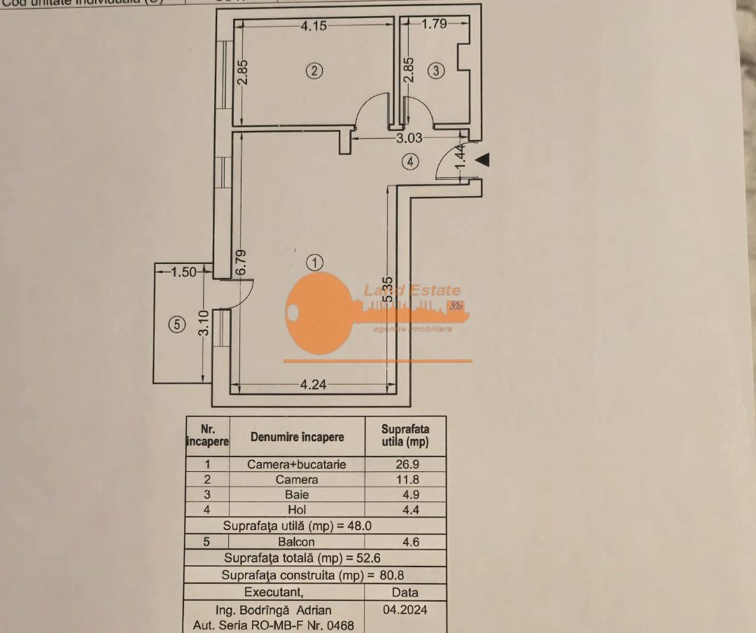 2 camere Plaza Residence - Poză 7