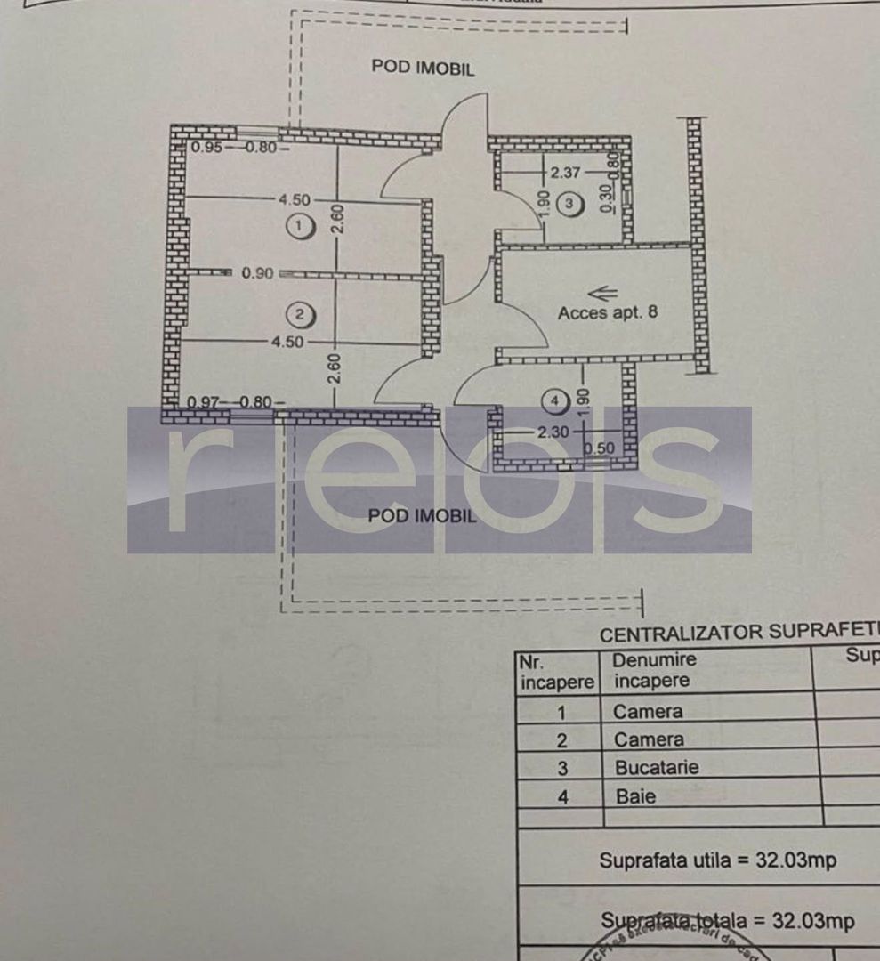 VANZARE MANSARDA 3 CAMERE ICOANEI- DUMBRAVA ROSIE | RENOVATA | 32 MP - Schiță 18
