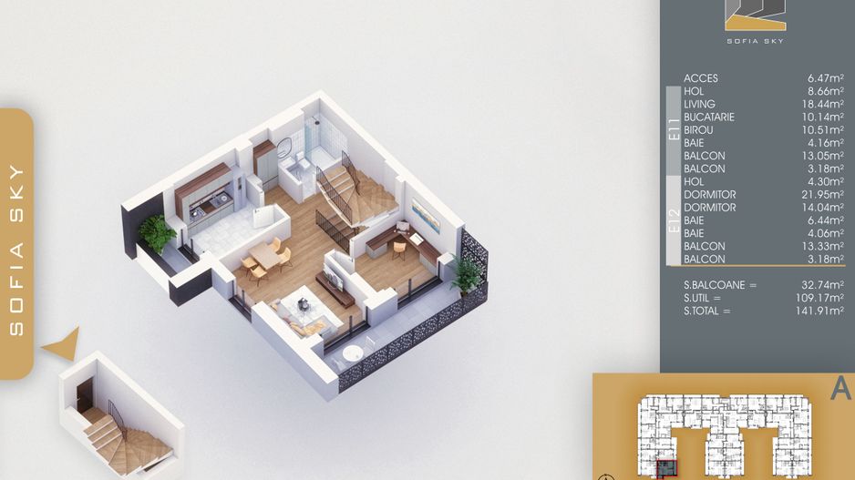 4 camere  duplex -finalizare rapida- 7 min Metrou N Teclu - Schiță 8