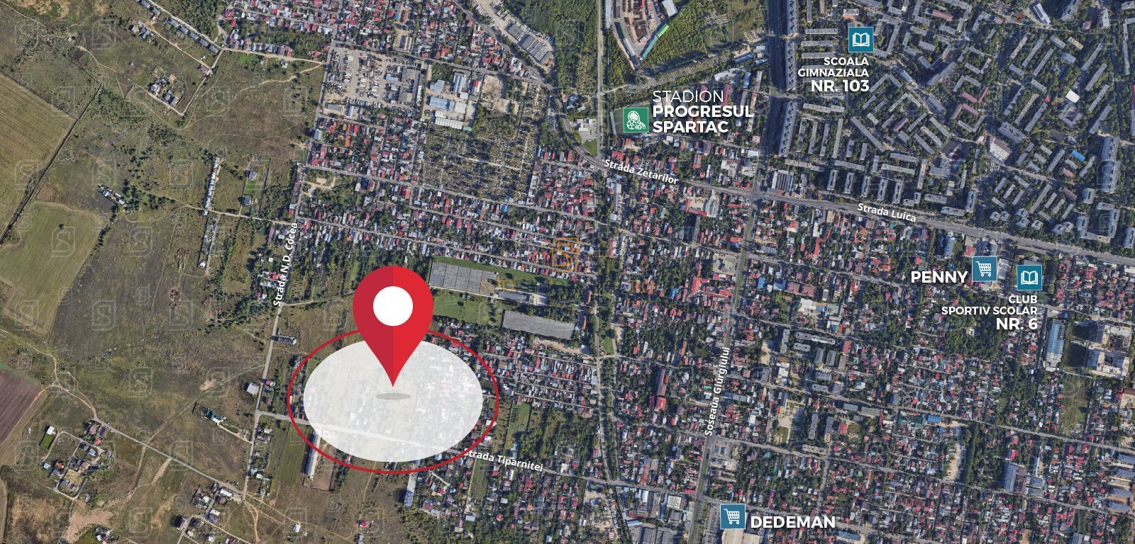 Teren intravilan 1013 mp cu dubla deschidere str. Tiparnitei, Sector 5 - Poză 3