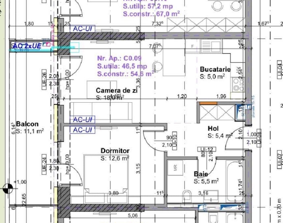 AP. 2 CAMERE ESTORIA, PRIMA INCHIRIERE, PET-FRIENDLY, PARCARE, METROU - Schiță 11